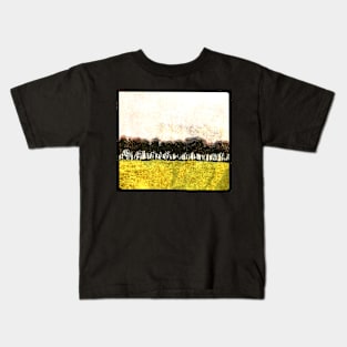 Digital Simple Modern Dark Landscape Kids T-Shirt